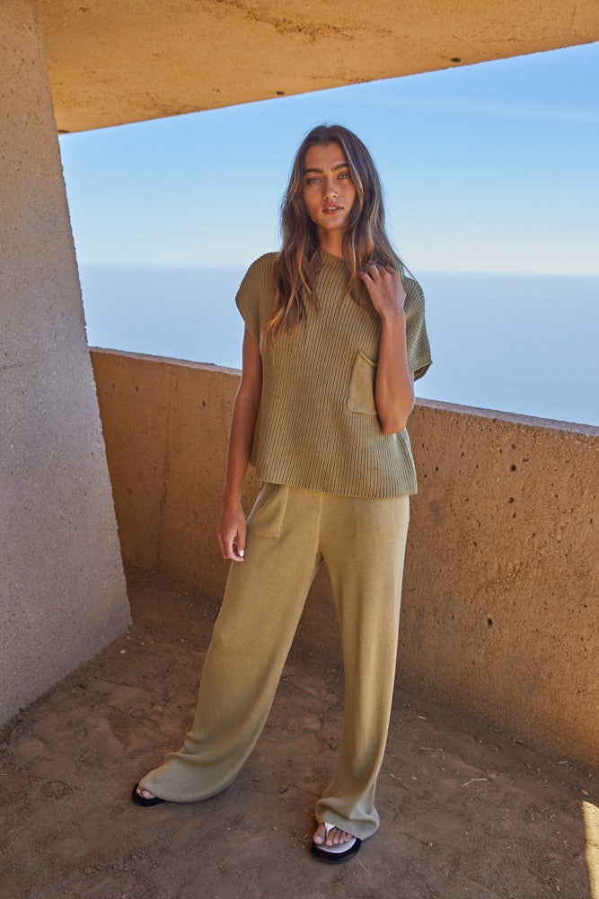 All Day Long Knit Set | OLIVE