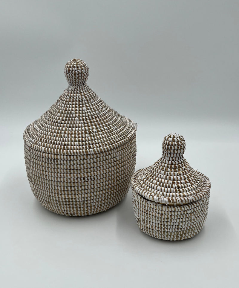 Handmade African Woven Baskets (Set of 2)