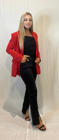 Boss Babe Oversized Blazer | RED