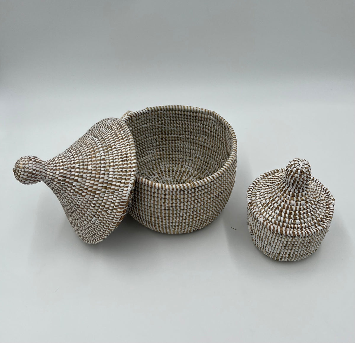 Handmade African Woven Baskets (Set of 2)