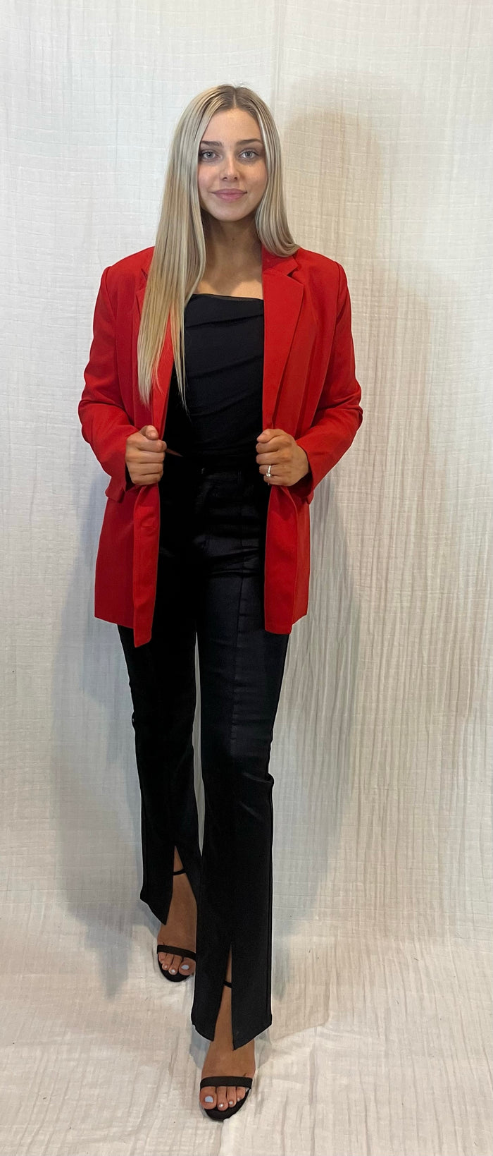 Boss Babe Oversized Blazer | RED