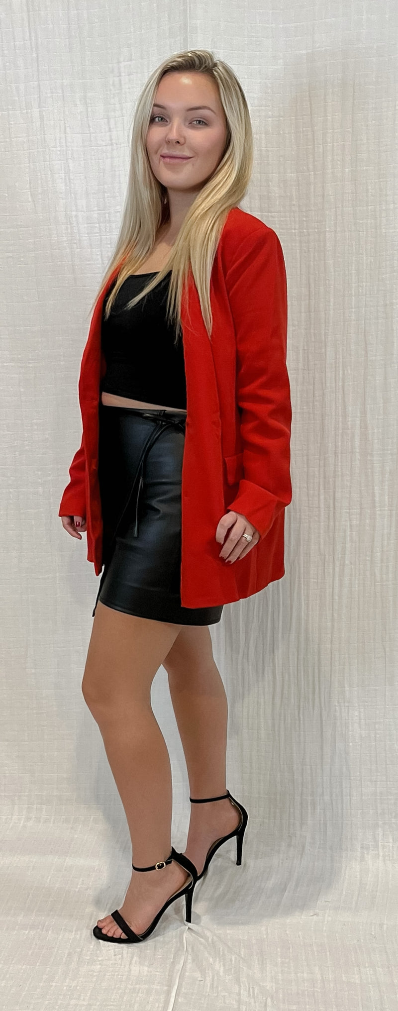 Boss Babe Oversized Blazer | RED