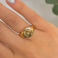 Mariposa Signet Ring